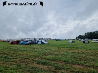 Green Camp am Ende des Festivals